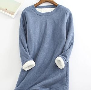 Blue Fleece Sweatshirt